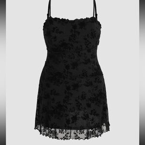 Cider / 1XL /  Velvet Mini Dress